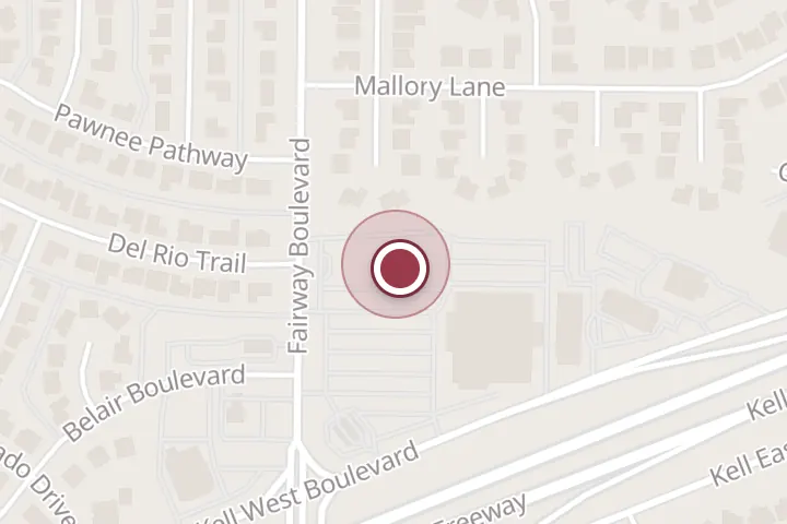 Street map around 3701 Fairway Blvd #116, Wichita Falls, with a pin at Chiropractic Associates