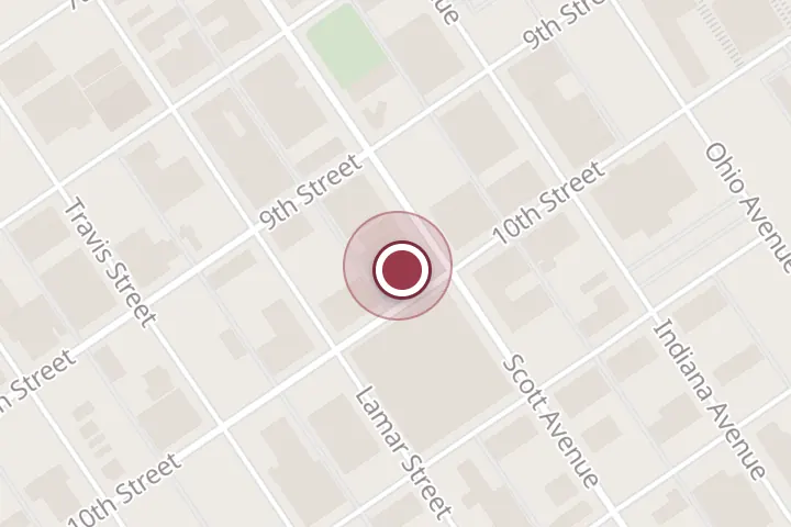 Street map around 914 Scott Ave #912, Wichita Falls, with a pin at Chris J Mullins - Realtor