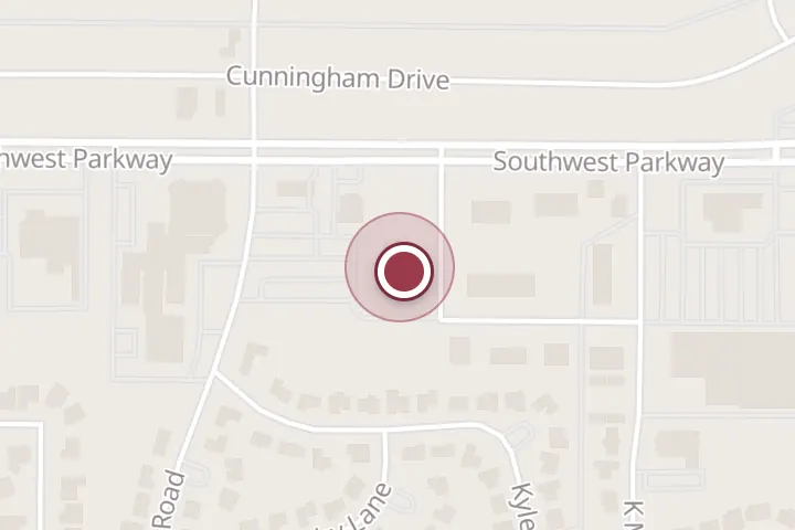 Street map around 2935 Southwest Pkwy, Wichita Falls, with a pin at Chuck E. Cheese