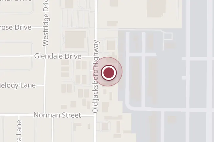 Street map around 4607 Old Jacksboro Hwy, Wichita Falls, with a pin at Clear Edge Contracting