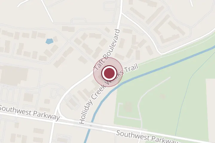Street map around 4713 Taft Blvd, Wichita Falls, with a pin at Colonial Park Veterinary Hospital: Suitemeier Kathy DVM