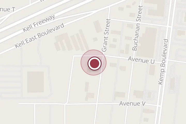 Street map around 3100 Grant St, Wichita Falls, with a pin at Color Design Salon