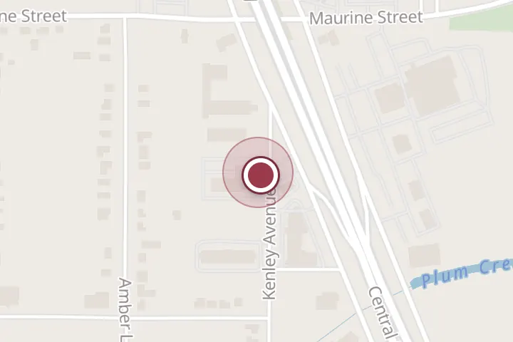 Street map around 1317 Kenley Ave, Wichita Falls, with a pin at Comfort Inn Wichita Falls North