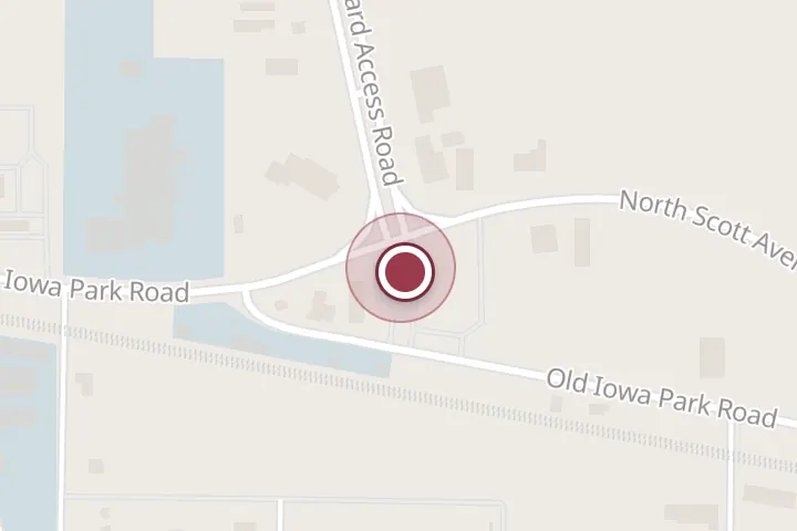Street map around 1409 Old Iowa Park Rd, Wichita Falls, with a pin at Corner Post