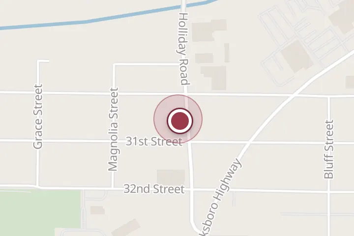 Street map around 3006 Holliday Rd, Wichita Falls, with a pin at Costilla's Tire Shop