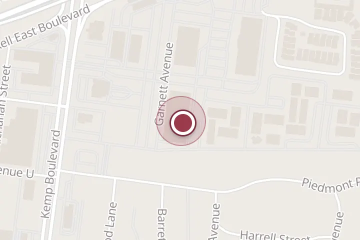 Street map around 3007 Garnett Ave, Wichita Falls, with a pin at Crunch Fitness - Wichita Falls