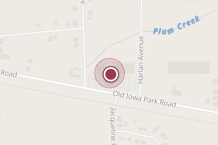 Street map around 2708 Old Iowa Park Rd, Wichita Falls, with a pin at D's barber shop