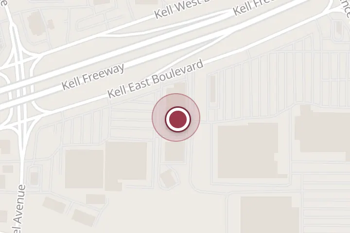 Street map around 3909 Kell E Blvd, Wichita Falls, with a pin at Dalkas Craft BBQ