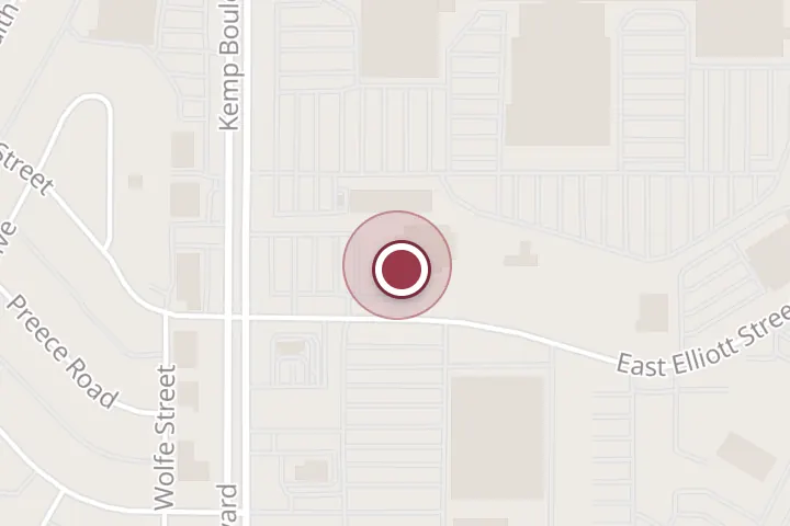 Street map around 4245 Kemp Blvd, Wichita Falls, with a pin at David L. Daniels, LMFT