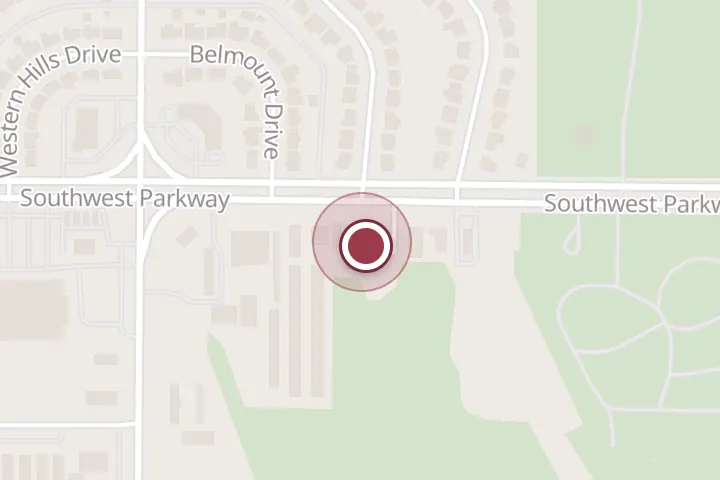 Street map around 4509 Southwest Pkwy, Wichita Falls, with a pin at Decorator Outlet Inc.