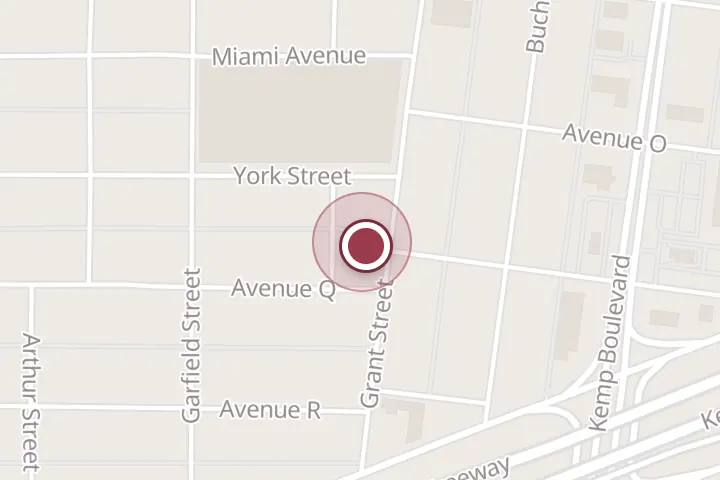 Street map around 2606 Grant St, Wichita Falls, with a pin at DHB Best Electric Co. LLC