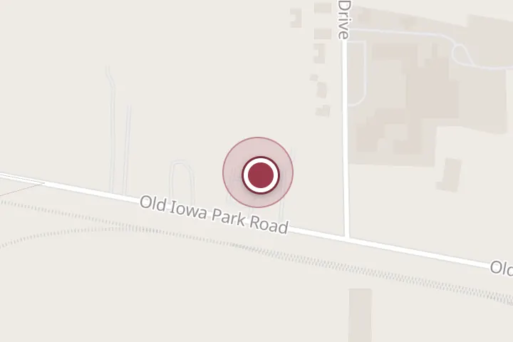 Street map around 3806 Old Iowa Park Rd, Wichita Falls, with a pin at Dilts Construction Inc