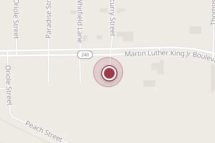 Street map around 1411 Martin Luther King Jr Blvd, Wichita Falls, with a pin at Discount Plumbing