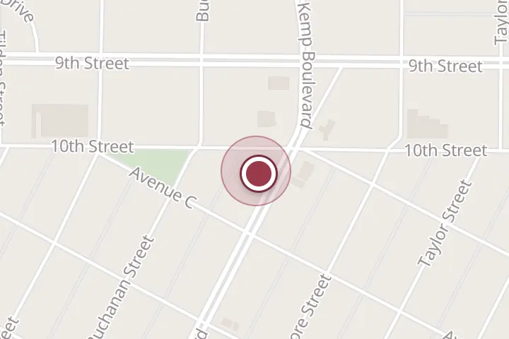 Street map around 2601 10th St, Wichita Falls, with a pin at Don Jose Mexican Restaurant