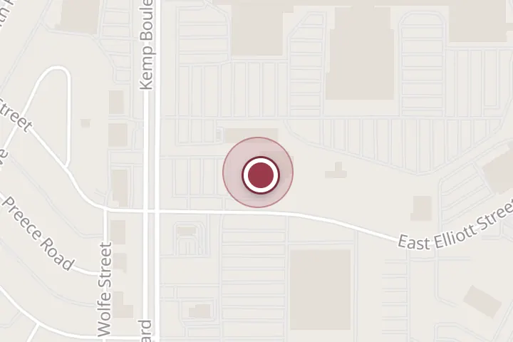 Street map around 4245 Kemp Blvd #820, Wichita Falls, with a pin at Dottie Murphy Law Offices