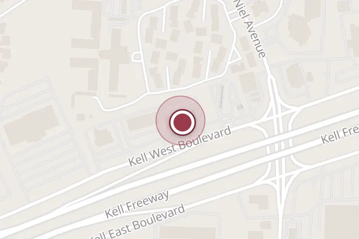 Street map around 4210 Kell W Blvd, Wichita Falls, with a pin at Dr. Laura Stancik, OD