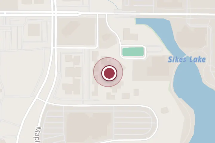 Street map around 5 Eureka Cir Ste D, Wichita Falls, with a pin at Dr. Robert T. Garbacz, DO