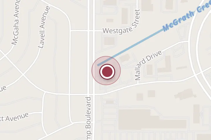 Street map around 4519 Kemp Blvd, Wichita Falls, with a pin at Dunkin'