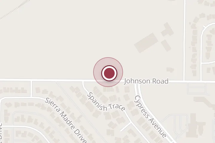 Street map around 5120 Johnson Rd, Wichita Falls, with a pin at Dwyer Angela DVM