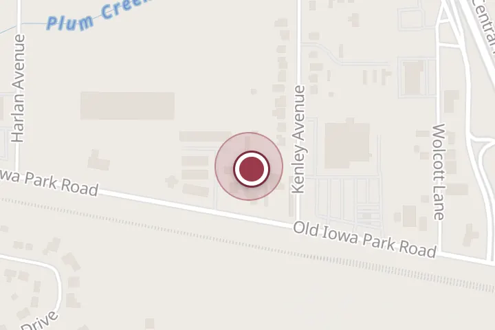 Street map around 2602 Old Iowa Park Rd, Wichita Falls, with a pin at Eagle Inn