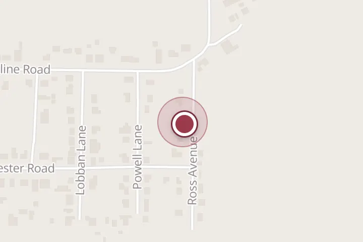 Street map around 708 Ross Ave, Wichita Falls, with a pin at Earl Miller Septic & Grease