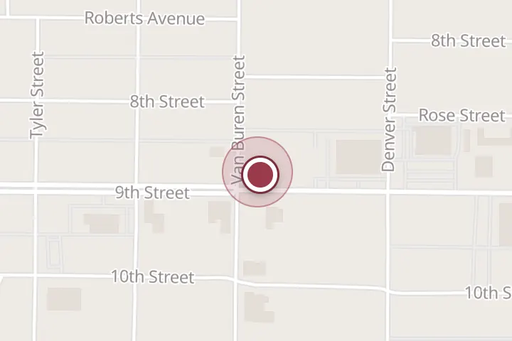 Street map around 1922 9th St, Wichita Falls, with a pin at Eclipse A Cut Above the Rest