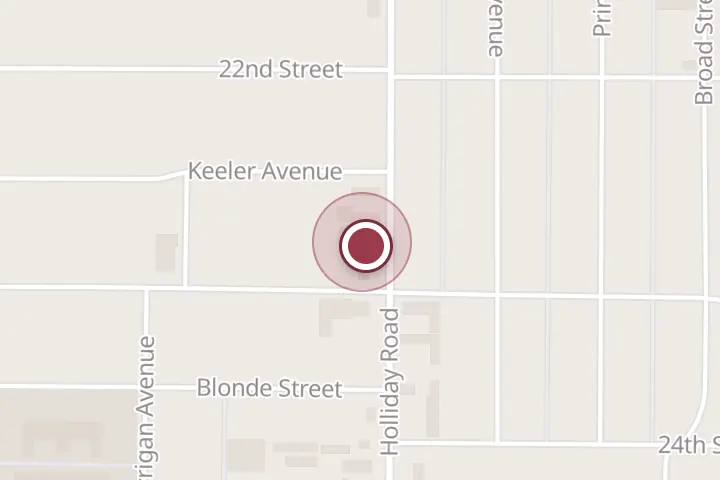 Street map around 2218 Holliday Rd, Wichita Falls, with a pin at El Caribe
