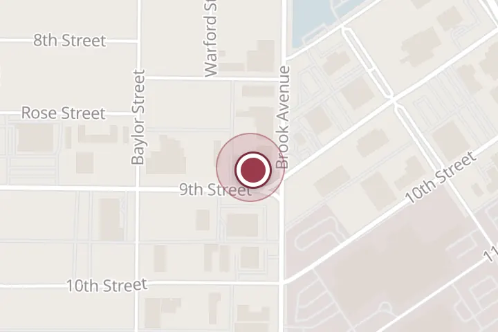 Street map around 1702 9th St, Wichita Falls, with a pin at El Chaton #1
