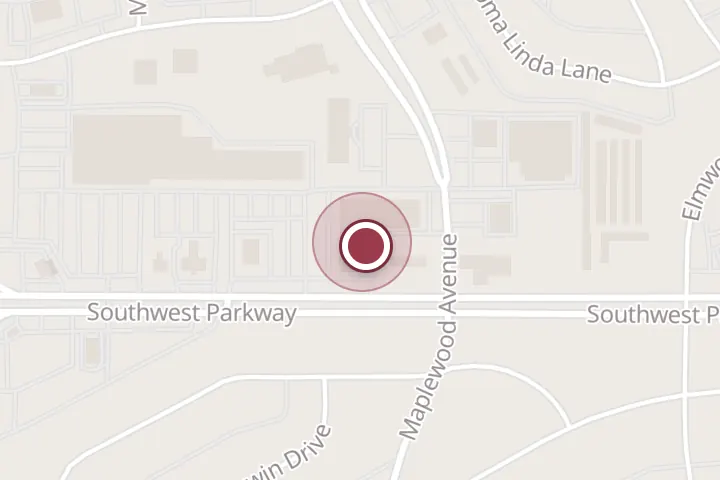 Street map around 2708 Southwest Pkwy, Wichita Falls, with a pin at El Norteño 2 Restaurant | Mexican