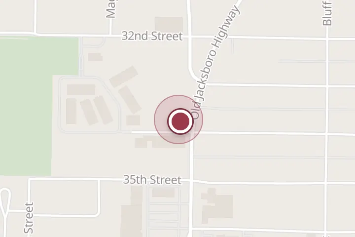 Street map around 3368 Old Jacksboro Hwy, Wichita Falls, with a pin at El Primo