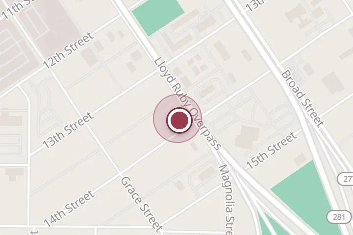 Street map around 1308 Holliday St, Wichita Falls, with a pin at El Pueblo Mexican Kitchen