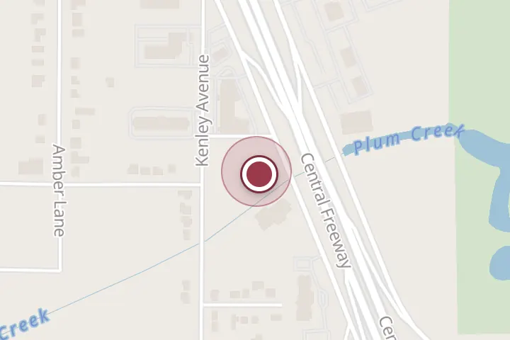 Street map around 1028 Central E Fwy, Wichita Falls, with a pin at El Tapatio Wichita Falls | Mexican