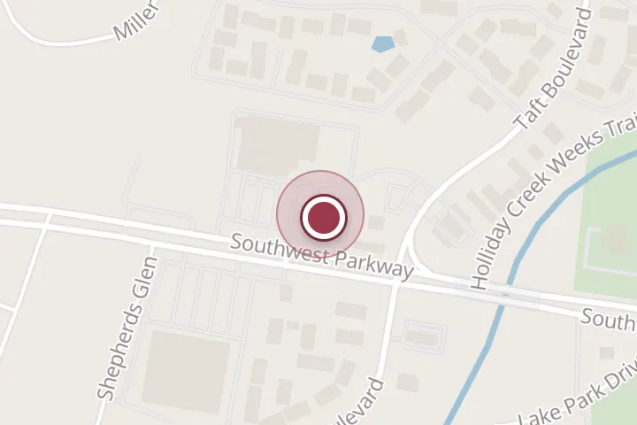 Street map around 2210 Southwest Pkwy, Wichita Falls, with a pin at El Tapatío