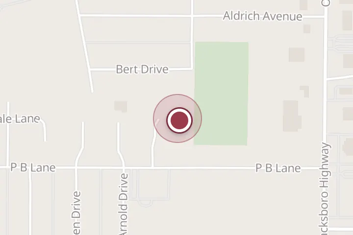 Street map around 1530 P B Ln f3696, Wichita Falls, with a pin at Exterior Co