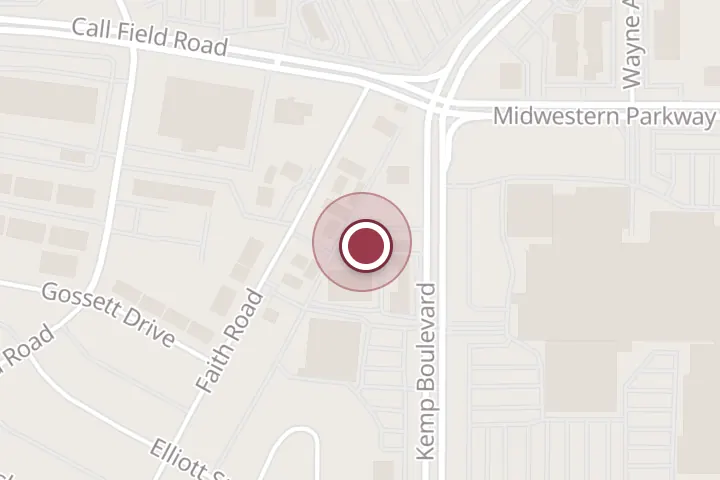 Street map around 4020 Kemp Blvd B, Wichita Falls, with a pin at FabuLash Hair & Eye Lash Studio