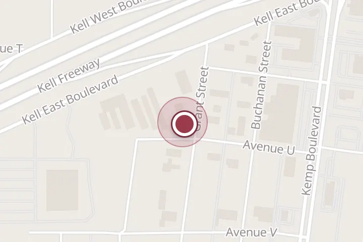 Street map around 3012 Grant St, Wichita Falls, with a pin at Fade It