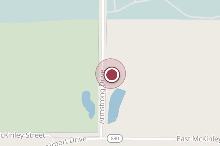 Street map around 3542 Armstrong Dr, Wichita Falls, with a pin at Falls Foundation Repair