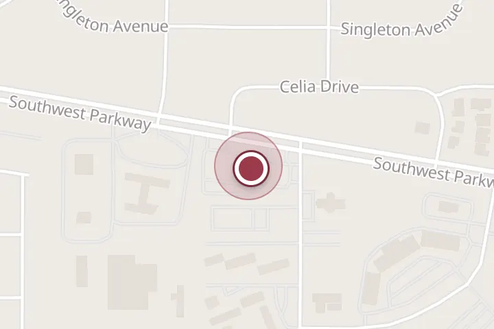 Street map around 1505 Southwest Pkwy #104, Wichita Falls, with a pin at Farmers Insurance - Heather Johnson