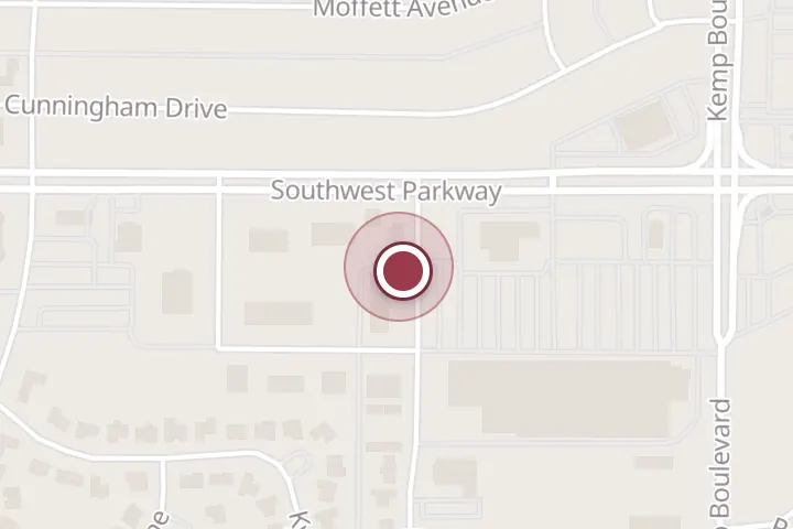 Street map around 4704 K Mart Dr, Wichita Falls, with a pin at Farmers Insurance