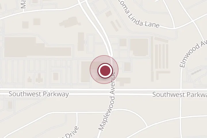 Street map around 2708 Southwest Pkwy B 135A, Wichita Falls, with a pin at Favorable Insurance