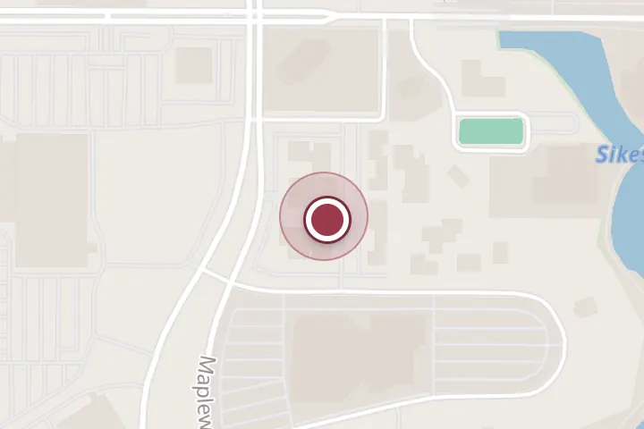 Street map around 2611 Plaza Pkwy Suite 305, Wichita Falls, with a pin at Fazmoz Caribbean Cuisine
