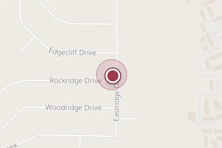 Street map around 1700 Rockridge Dr, Wichita Falls, with a pin at Fitzwater General Contracting LLC