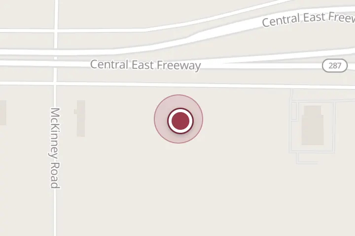 Street map around 2325 Central E Fwy, Wichita Falls, with a pin at FleetPride Service Center