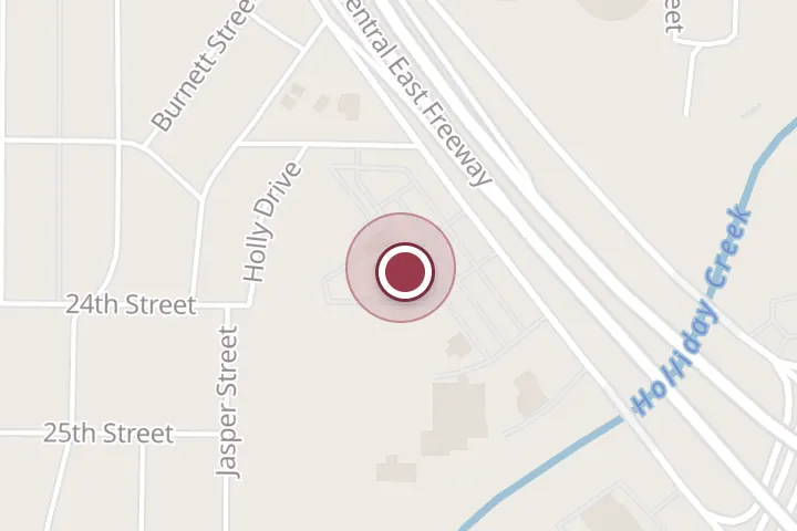 Street map around 315 Central E Fwy bldg d, Wichita Falls, with a pin at Foundation Cadillac Service Center