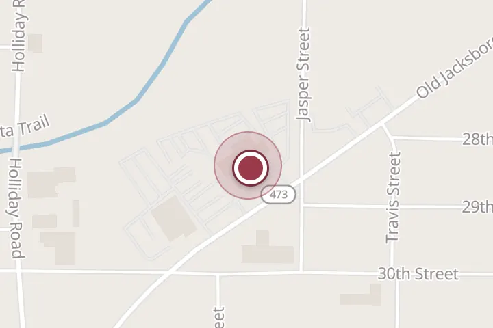 Street map around 2900 Old Jacksboro Hwy, Wichita Falls, with a pin at Foundation Dodge Chrysler Jeep Ram Service