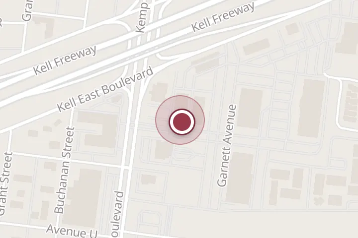 Street map around 2919 Bob Ave, Wichita Falls, with a pin at Frank & Joe's Coffee House