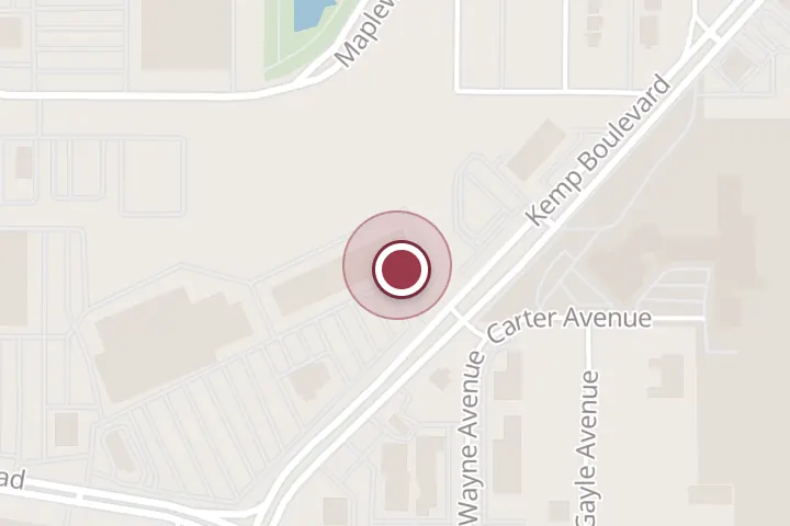 Street map around 3916 Kemp Blvd Ste N, Wichita Falls, with a pin at Fun Noodle Bar