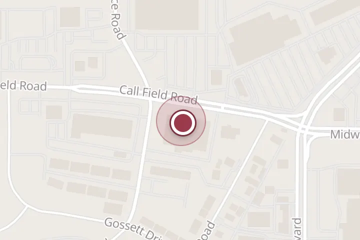 Street map around 3717 Call Field Rd, Wichita Falls, with a pin at Furniture Row