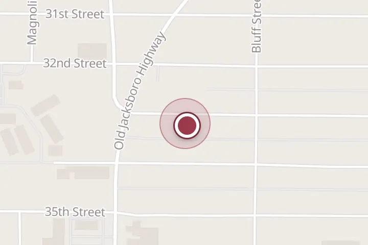 Street map around 1415 33rd St, Wichita Falls, with a pin at Garcia Properties