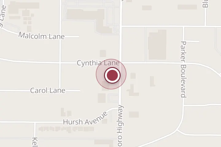 Street map around 3900 Old Jacksboro Hwy, Wichita Falls, with a pin at Golden Chick